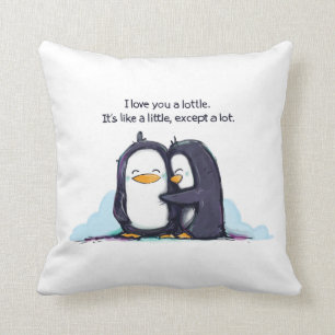 I LOVE You a Lottle Penguins - Pillow