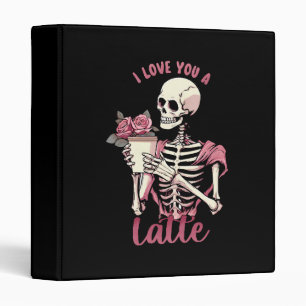 I love you a valentines day skeleton binder