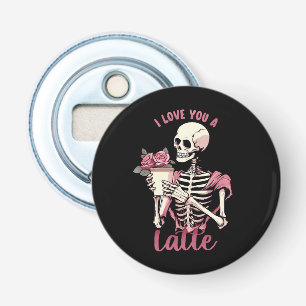I love you a valentines day skeleton bottle opener
