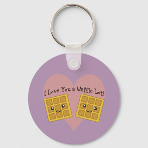 I Love You a Waffle Lot! Keychain