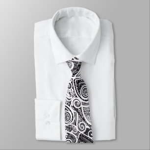 I Love You Abstract Scratch Art Design Tie
