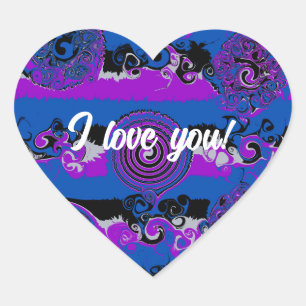 I love you! Abstract sticker