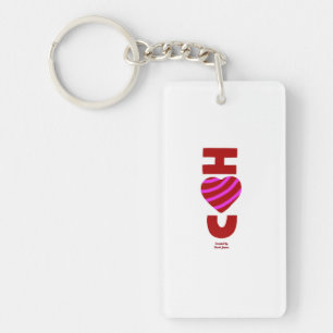 I Love You Acrylic Rectangle Keychain
