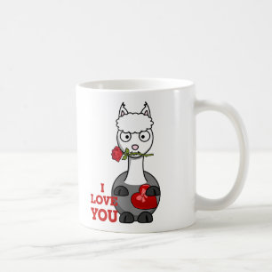 i love you alpaca coffee mug