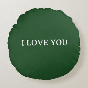 I LOVE YOU AND I LOVE YOU TOO ROUND PILLOW