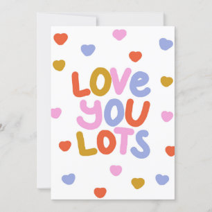 I Love You Anniversary Valentines Day Flat Card