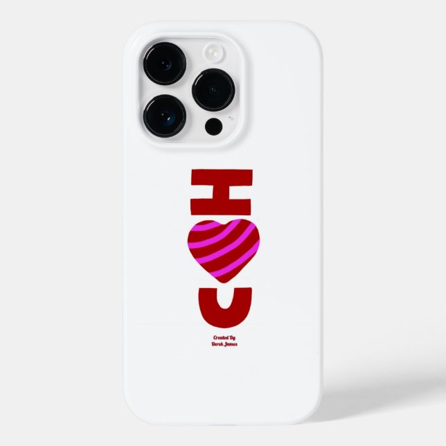 I Love You Apple iPhone 14 Pro Case (Back)