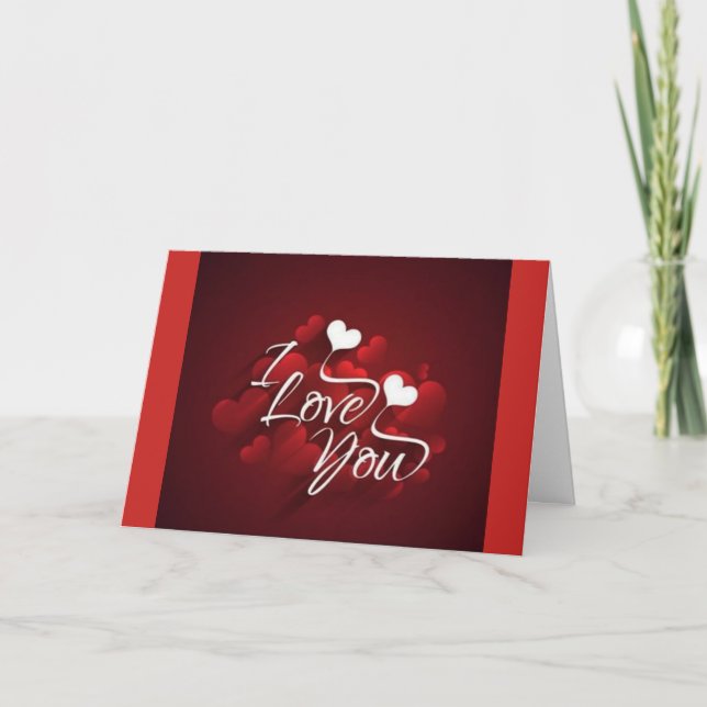 ***I LOVE YOU*** AT CHRISTMAS & ALL YEAR THROUGH HOLIDAY CARD (Front)