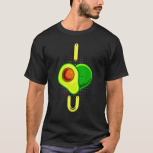 I Love You Avocado Love Vegan Vegetarian Flexitari T-Shirt