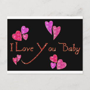 I Love You Baby Postcard