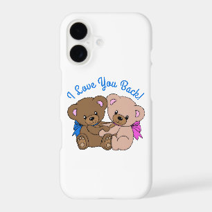I Love You Back Teddy Bears Hugging