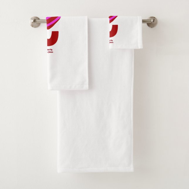 I Love You Bathroom Towel Set (Insitu)