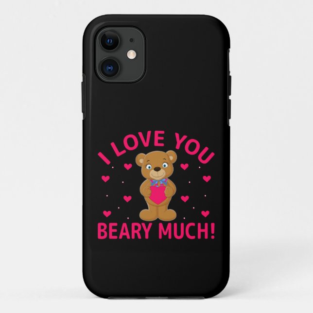 I Love You Beary Much Teddy Bear Case-Mate iPhone Case (Back)