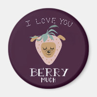 I Love You BERRY Much | Funny Strawberry Dog Pun