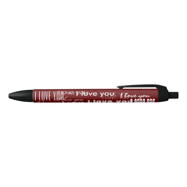 I Love You Black Ink Pen (Top)