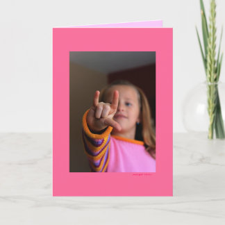 "I love you!" (blank inside) Card