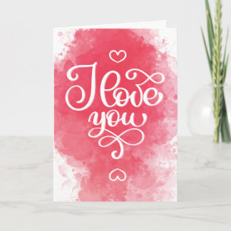I Love You Blank Valentine’s Day Card