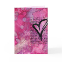 I Love You Block Valentines Day Card