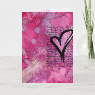 I Love You Block Valentines Day Card