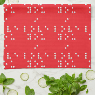 I love you (Braille) Kitchen Towel