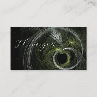 I love you  business card