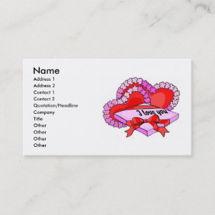 I Love You Business Card