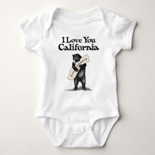 I Love You California Baby Bodysuit