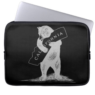 I Love You California--Black and Silver Laptop Sleeve