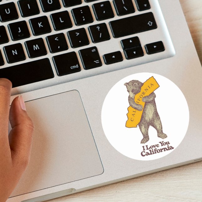 I Love You California Classic Round Sticker (Creator Uploaded)