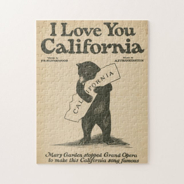 I Love You California Jigsaw Puzzle (Vertical)