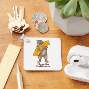 I Love You California Keychain