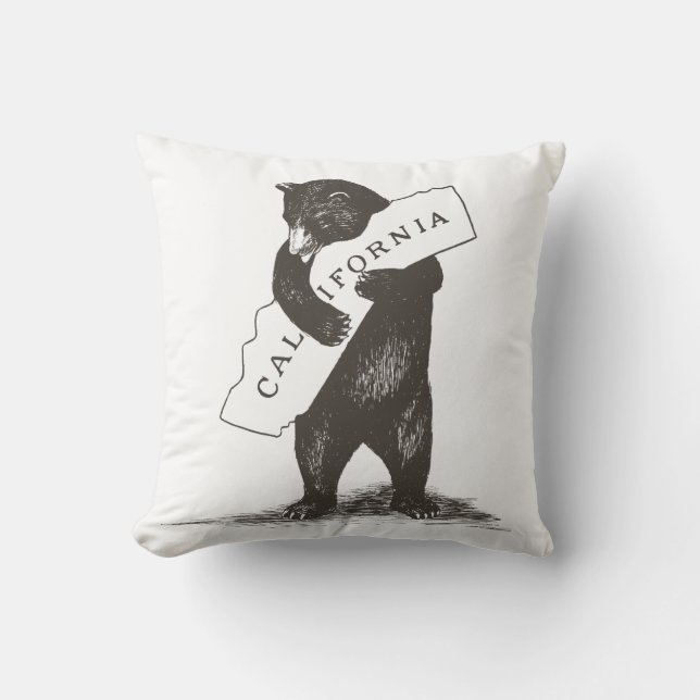 I Love You California Throw Pillow (Front)