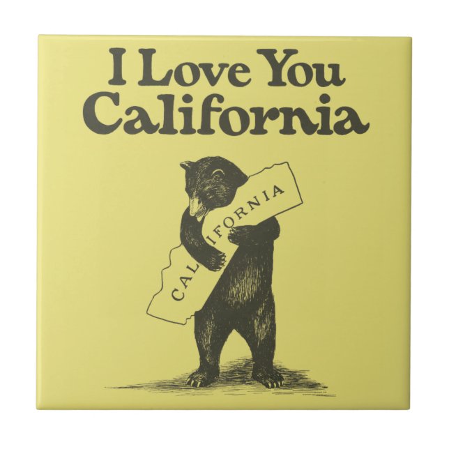 I Love You California Tile (Front)
