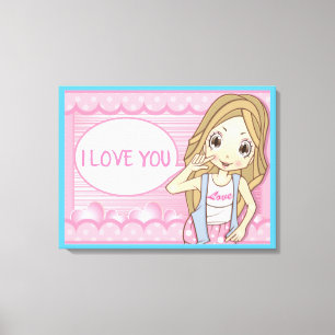 I LOVE YOU CANVAS PRINT