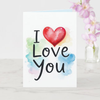 I Love You Card