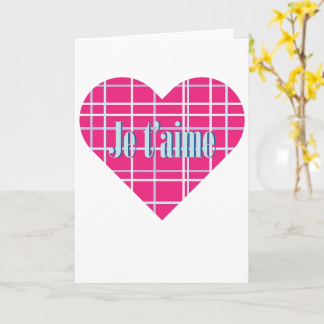 I Love You Card (Yellow Flower)