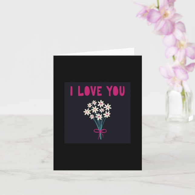 I love You Card (Orchid)