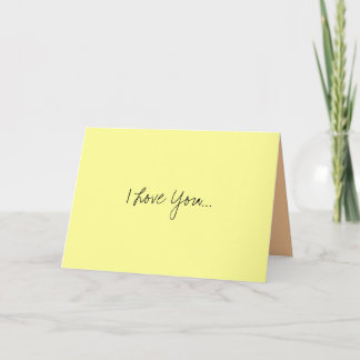 I Love You... Card