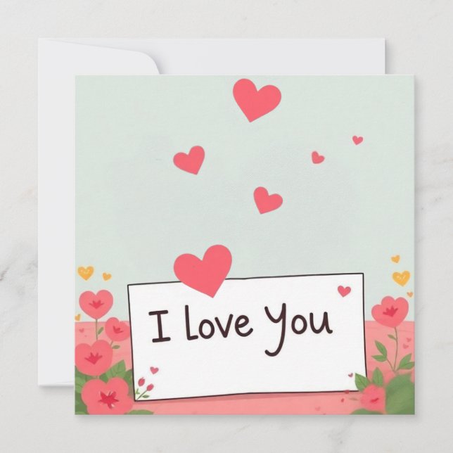 I Love You Card (Front)