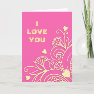 I Love You card