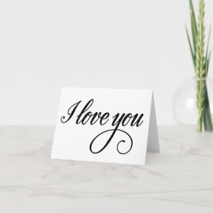 I love you  card