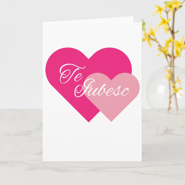 I Love You Card (Yellow Flower)