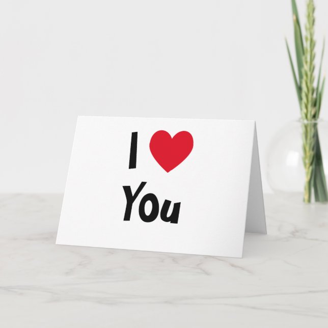 I Love You Card (Front)
