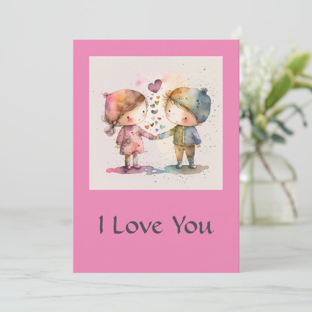 I Love You Card (Standing Front)