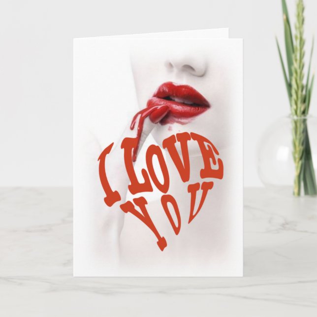 I love you card (Front)