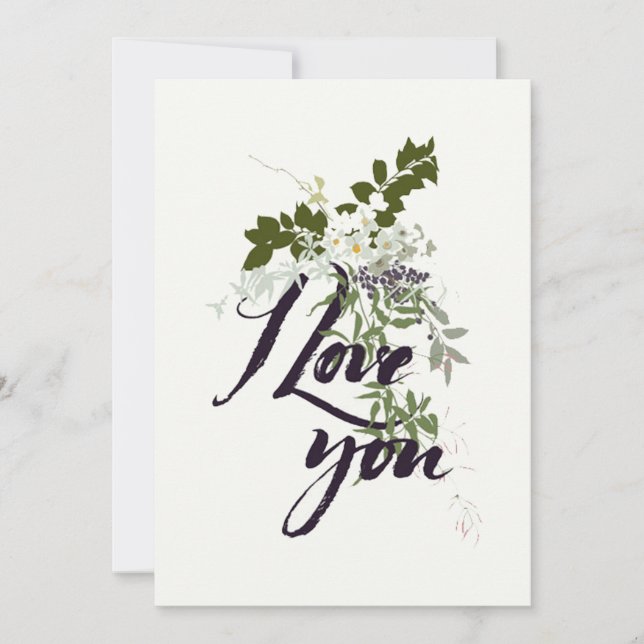 I Love You Card (Front)