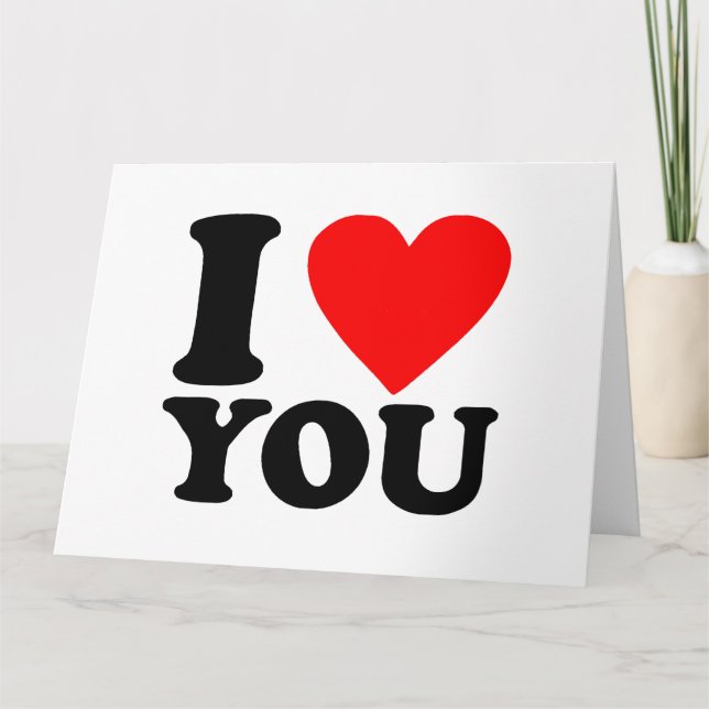 I Love You Card (Front)