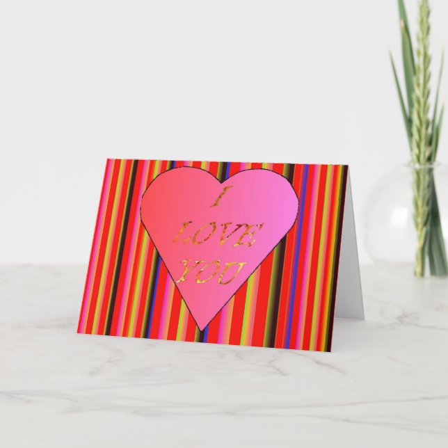 I Love You Card (Front)
