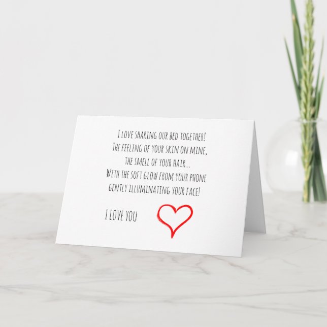 I Love You Card for Girlfriend or Boyfriend (Front)