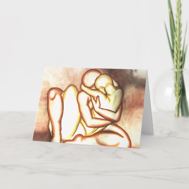 I Love You Card Personalized Loving Hug Cards (Front)